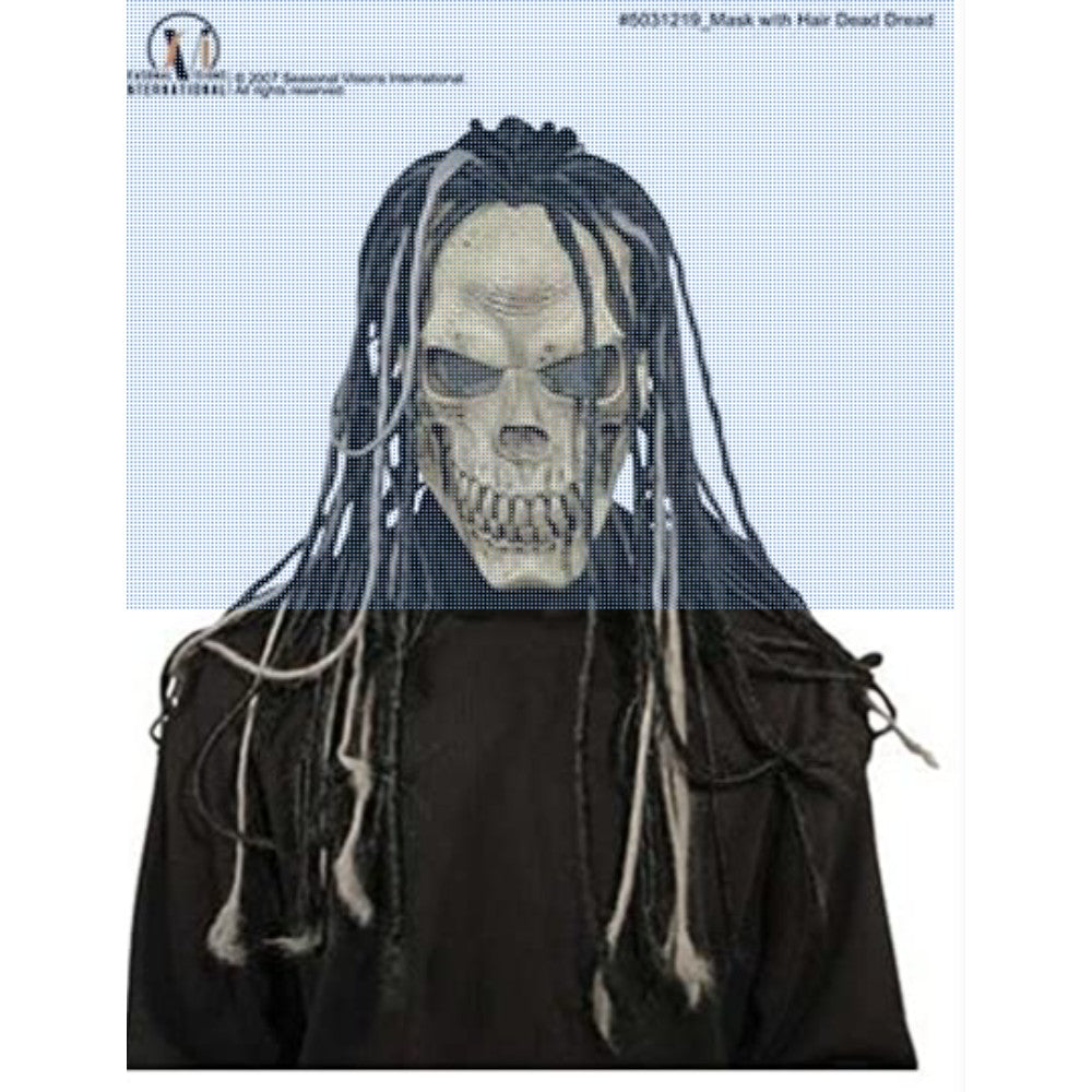 Men'S Dead Dread Mask With Hair 13635663