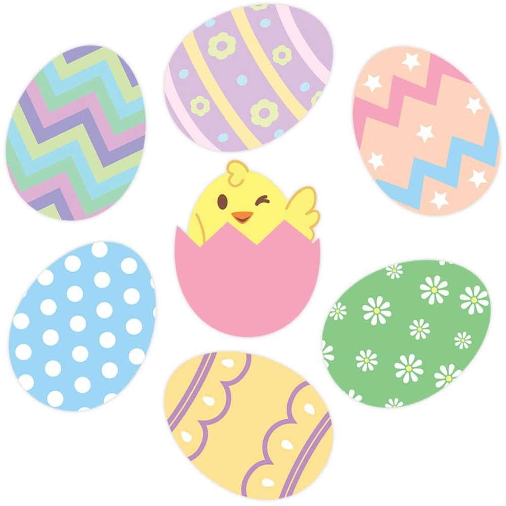 Easter Eggs Wall Decals Peel And Stick Removable Reusable Decoration