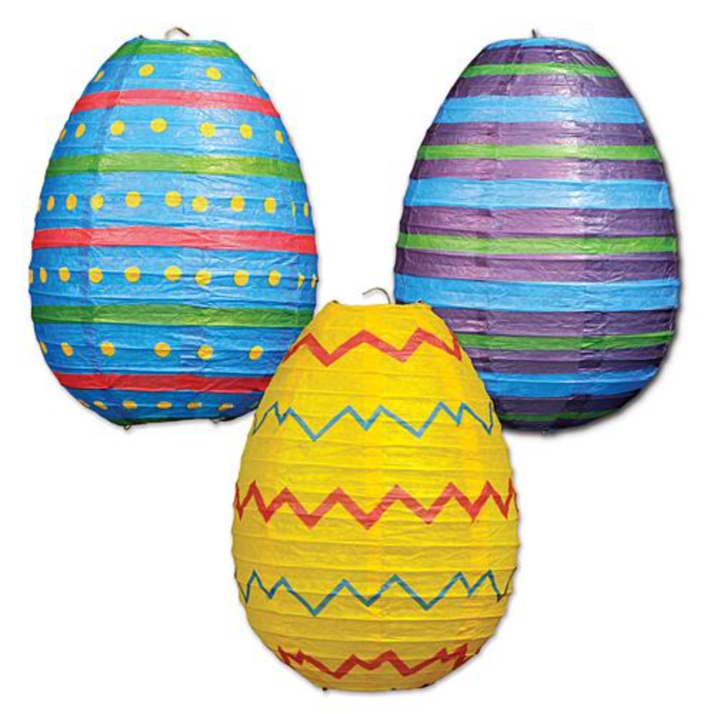 Easter Egg Paper Lanterns, Pkg/3 LTNEEP