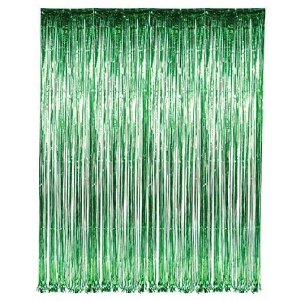 Forest Green Foil Curtains, 3' Wide X 8' High CTNPRE-FGR