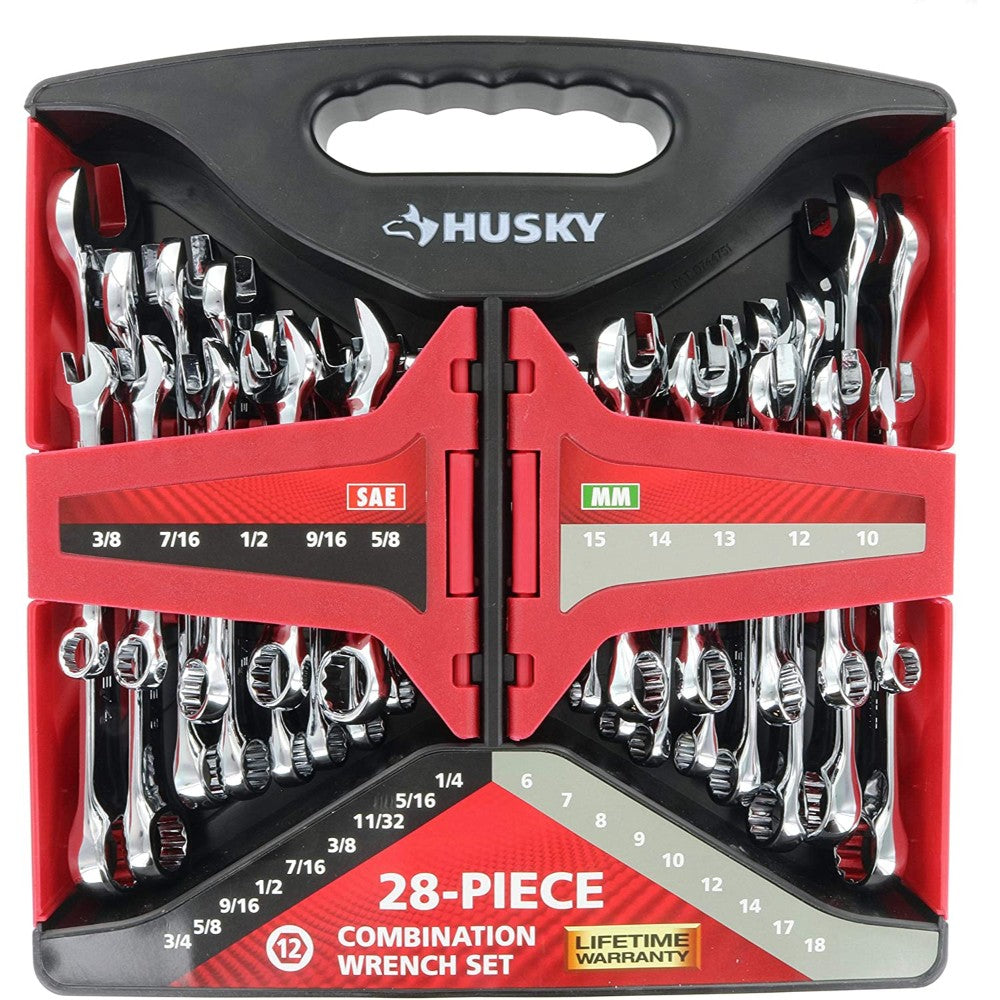 Wrench Set, Combination Sae/Metric, 28-Piece 1000 016 289, 1000 016 289, 28CW002NC