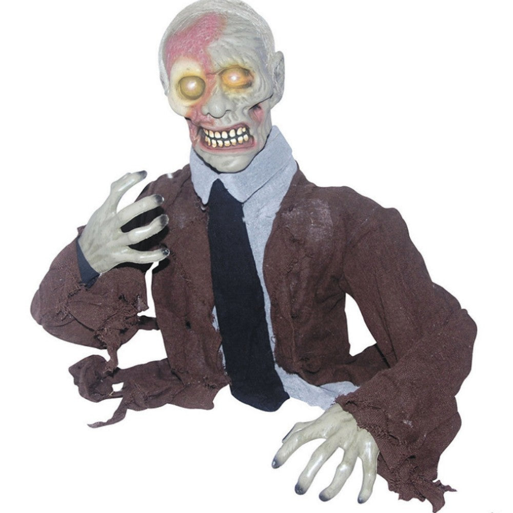 Animated Zombie With Glowing Eyes Halloween Décor 13576422