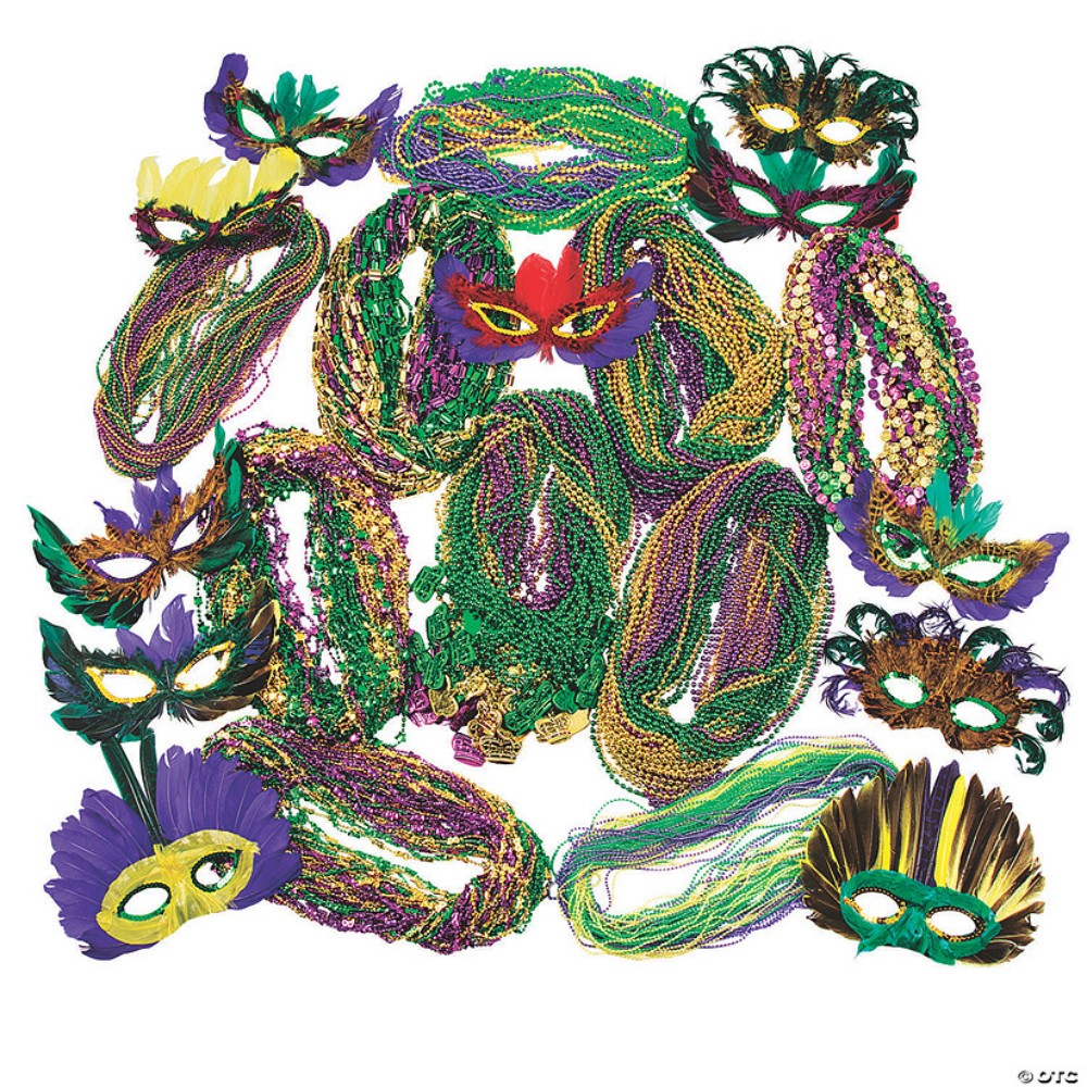 Mega Masquerade Mask & Bead Assortment 13837971