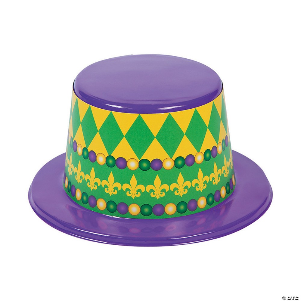 Mardi Gras Top Hats, Per Dozen 13756548