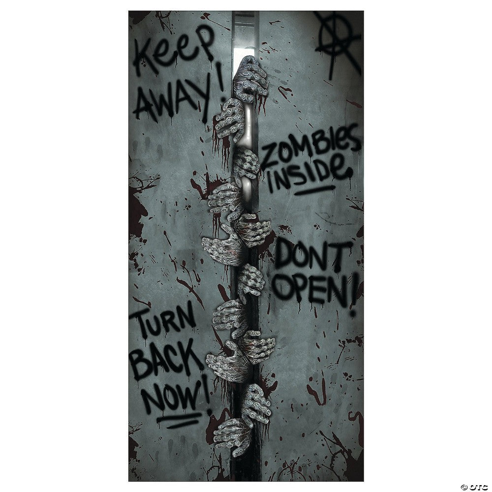 Plastic Zombie Breakout Door Cover Halloween Décor 13687759