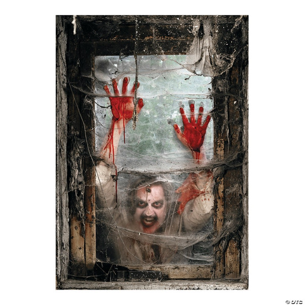 Zombie Window Backdrop, 2 Pcs. Per Set 13657597