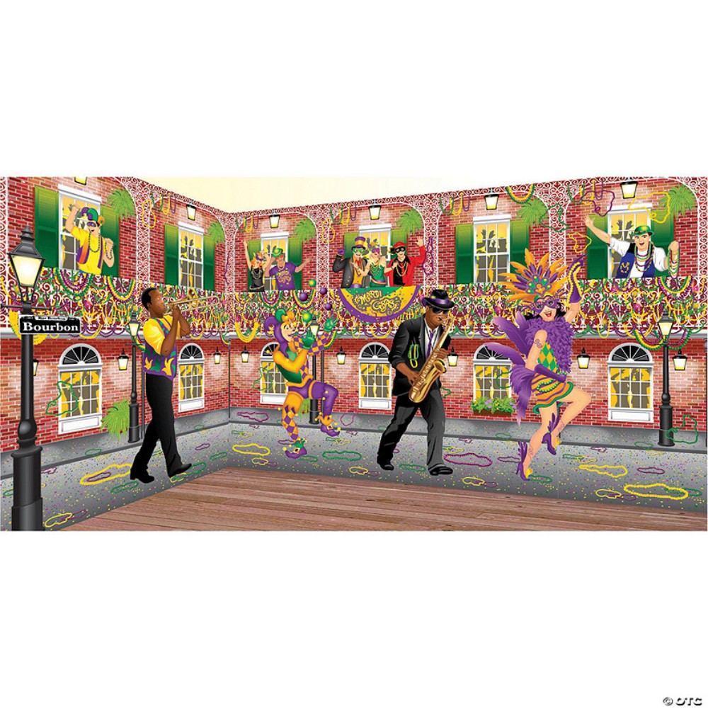 Design-A-Room Mardi Gras Backdrop Set 70/65430