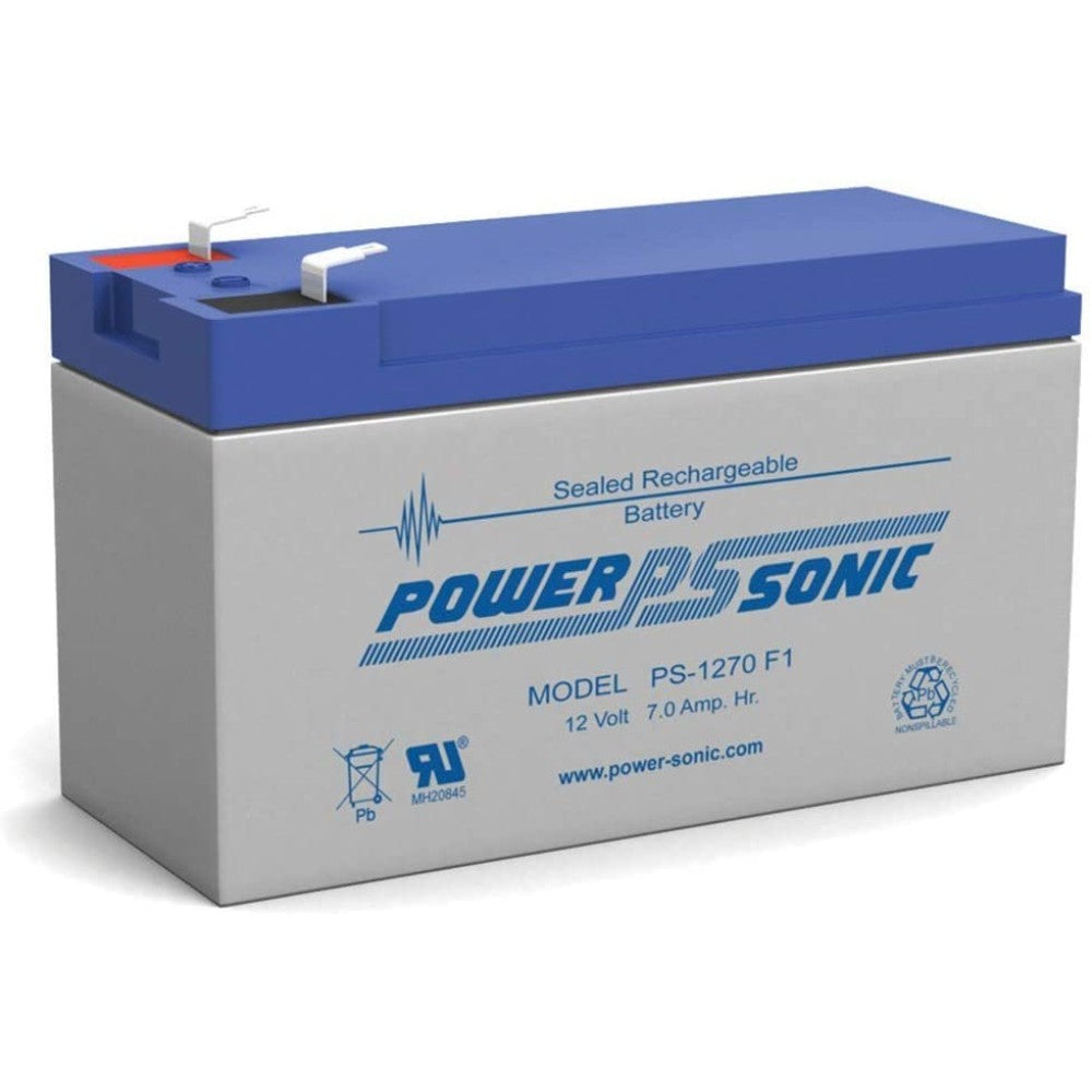 Battery, Storage, Sealed, Lead Acid, 12V PS-1270 F1, PS-1270 F2, PS-1270