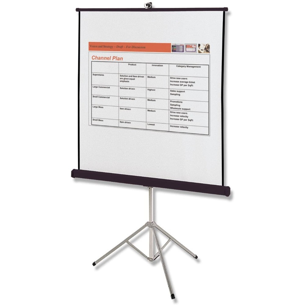 Screen, Projection, Tripod, Portable, White, 70 X 70 Inches 570S