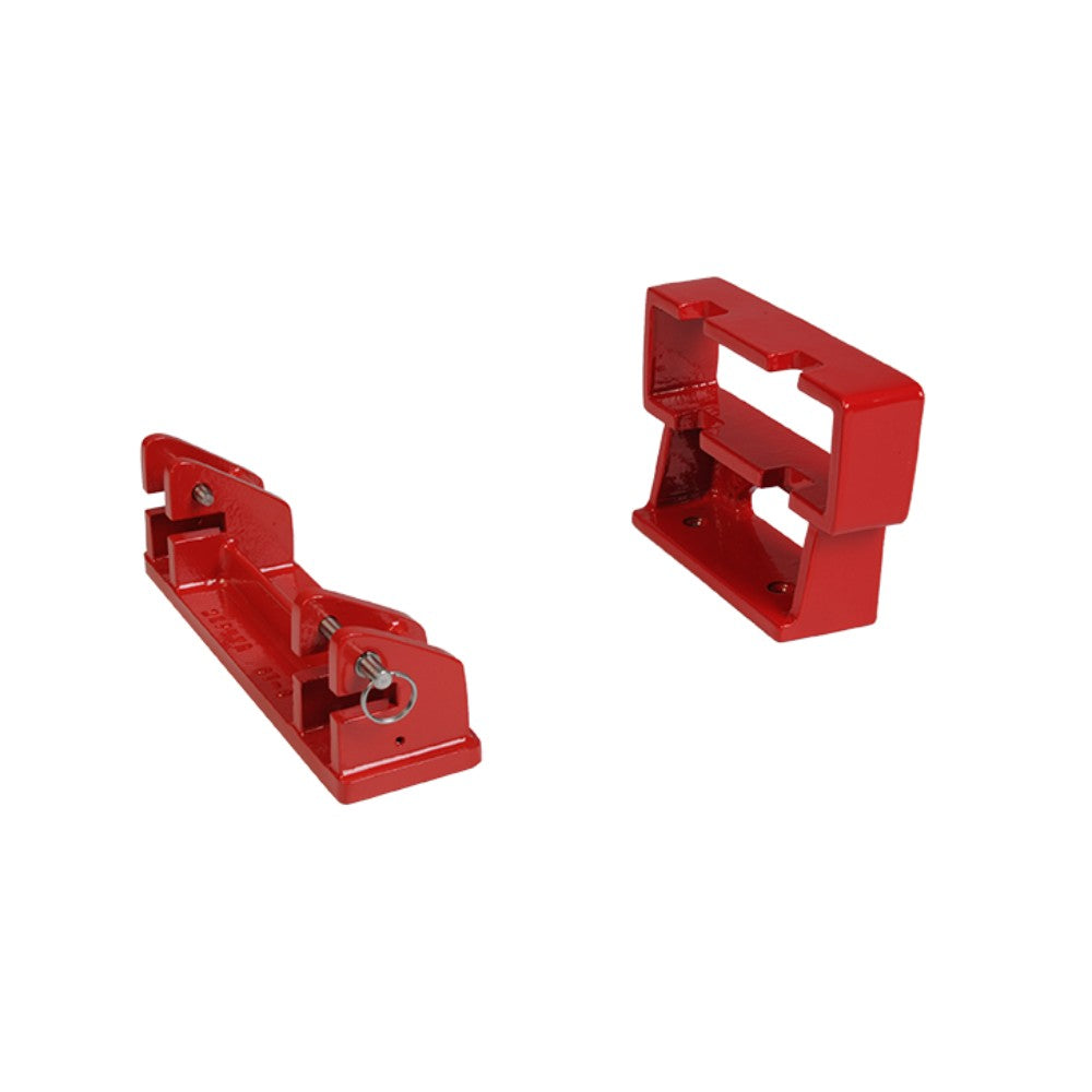 Bracket, Mounting, Cutter, 60 Degree, Cast Aluminum, Red, 12 X 3 X 12 Inches HIGH SLANT HURST CUTTER HOLDER