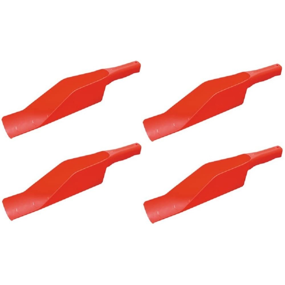 Scoop, Gutter, Polypropylene, Orange, 12 Inches 00-150