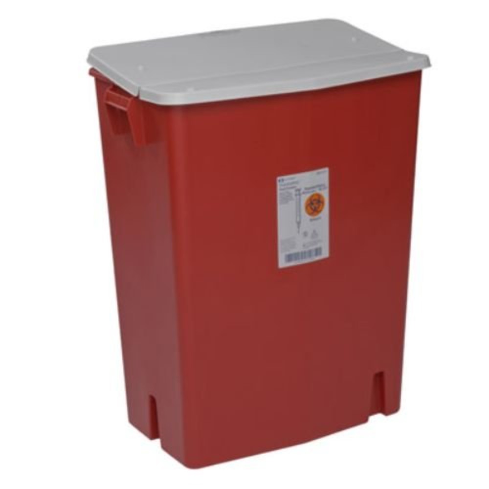 Disposal Container, W/Gasket Lid, Biohazard, Plastic, Red, 30 Gl 8930SA