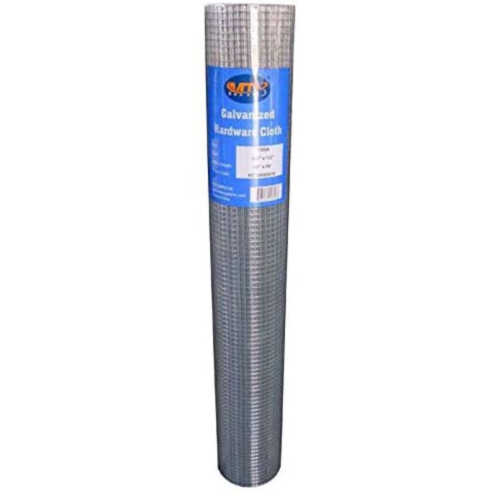 Wire Mesh, Galvanized Steel, 21 Gage, 4 X 50 Feet