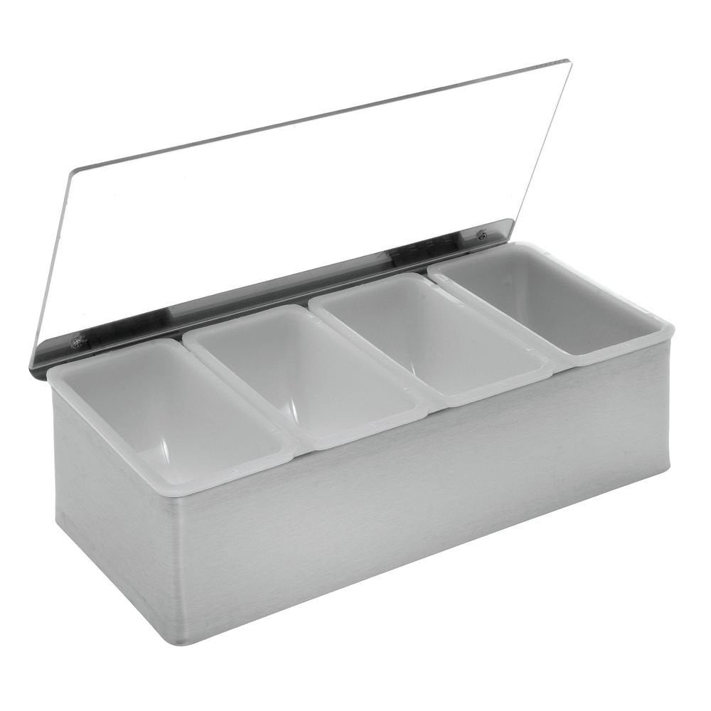 Dispenser, Bread, Stainless Steel, 4 Compartments, 23.75 X 22 X 31 Inches