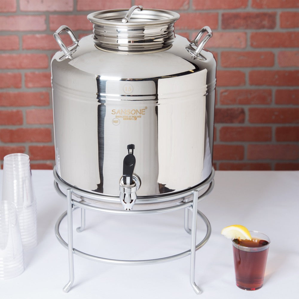 Dispenser, Beverage, Stainless Steel, 2-3 Gallons, 14 X 14 X 18 Inches