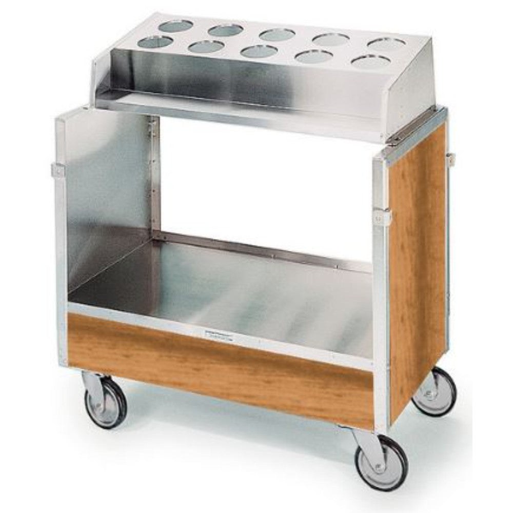 Tray & Cart, Flatware, Stainless Steel, Brown, 36-1/4 X 22-1/4 X 39-3/4 Inches