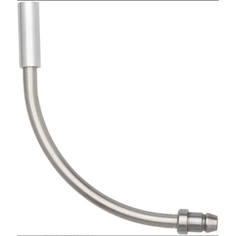 Brake Noodle, Bicycle, Stainless Steel, 90 Degree, Asmvbrkl, Silver 6.5