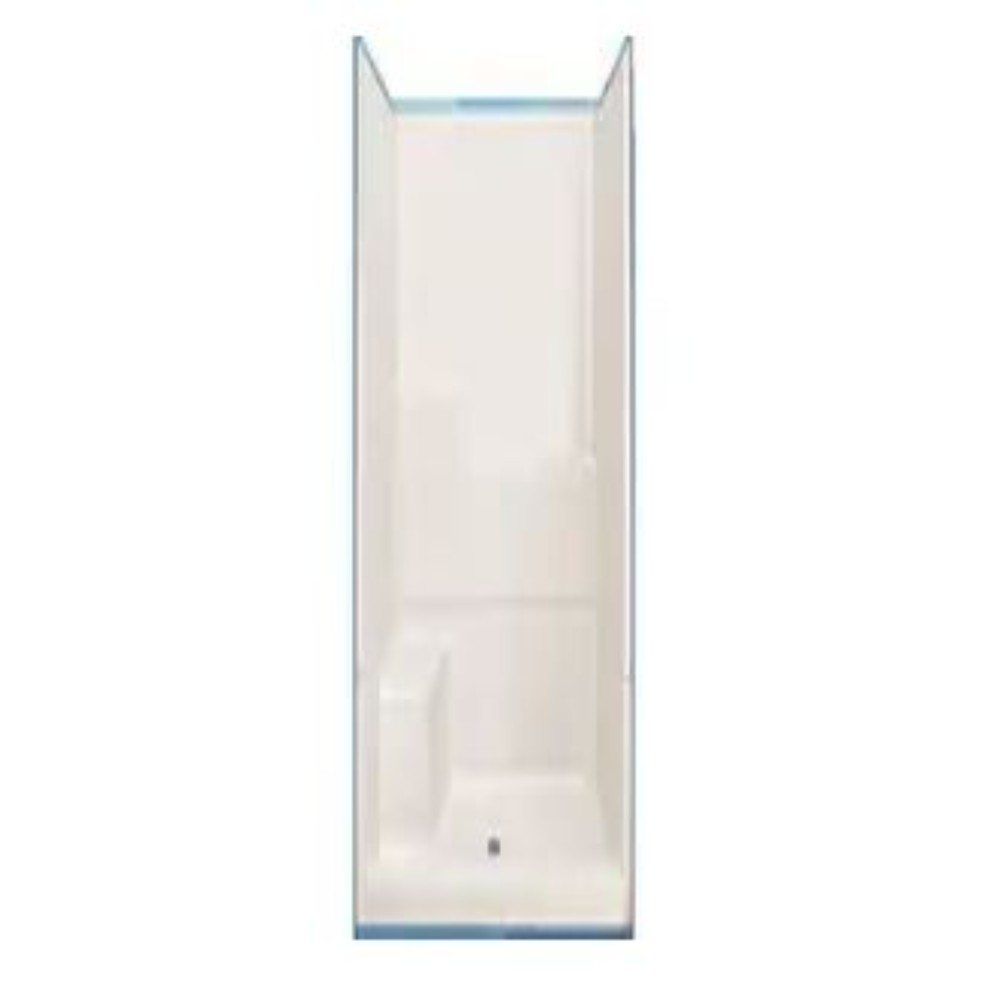 Shower, Stall, Gelcoat, White, 79¼ Inches