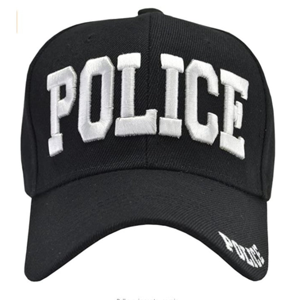 Cap, Ball, Police, Black, One Size Fits All 8