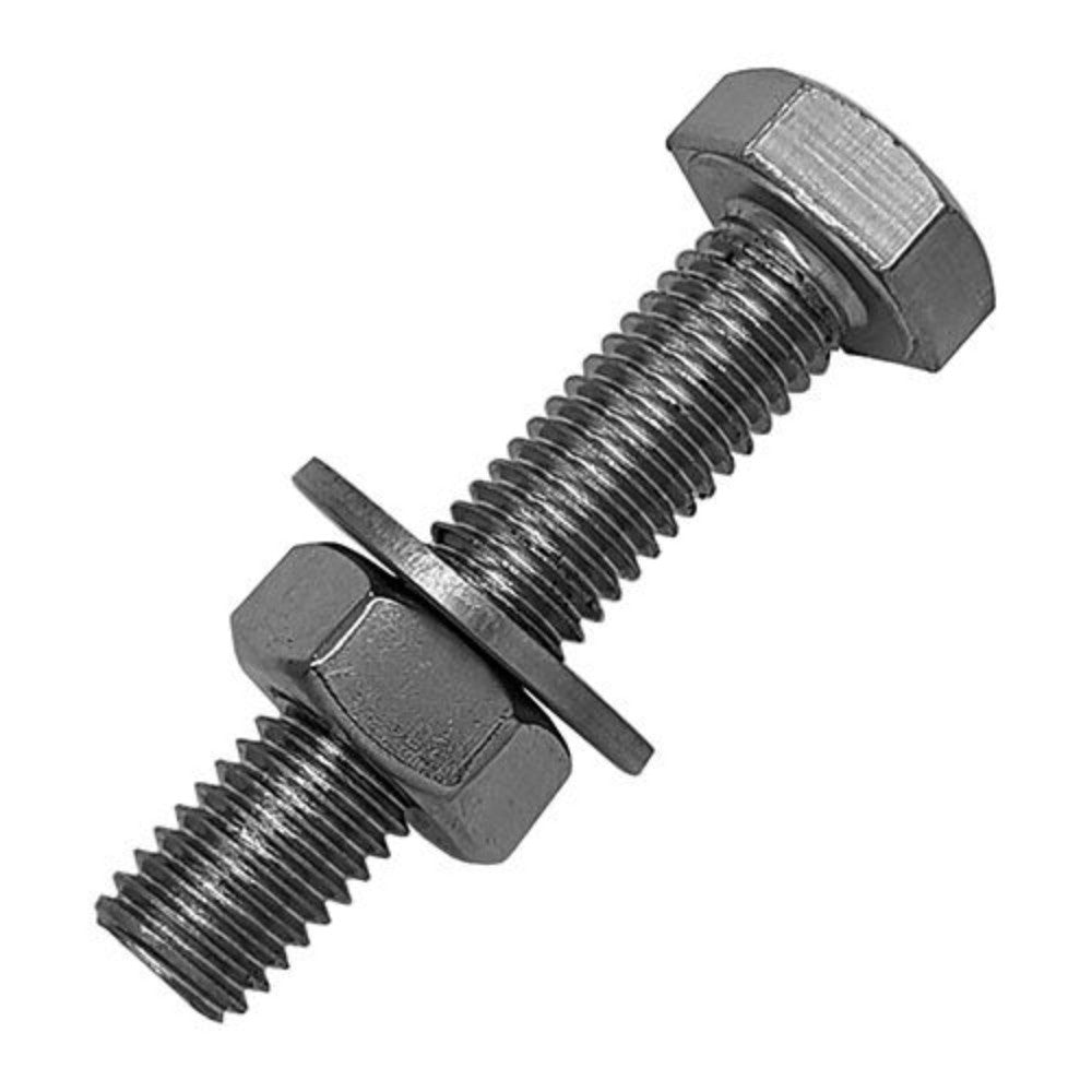 Bolt, Machine, Hex Head, W/Nut And Washer, Stainless Steel, M12 X 50 Mm