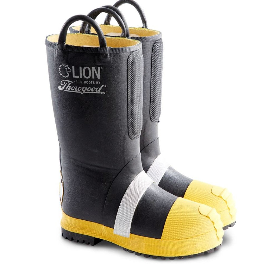 Fire Boot, Rubber Insulated Felt, Lug Sole, Nfpa 1971-2013, Wide