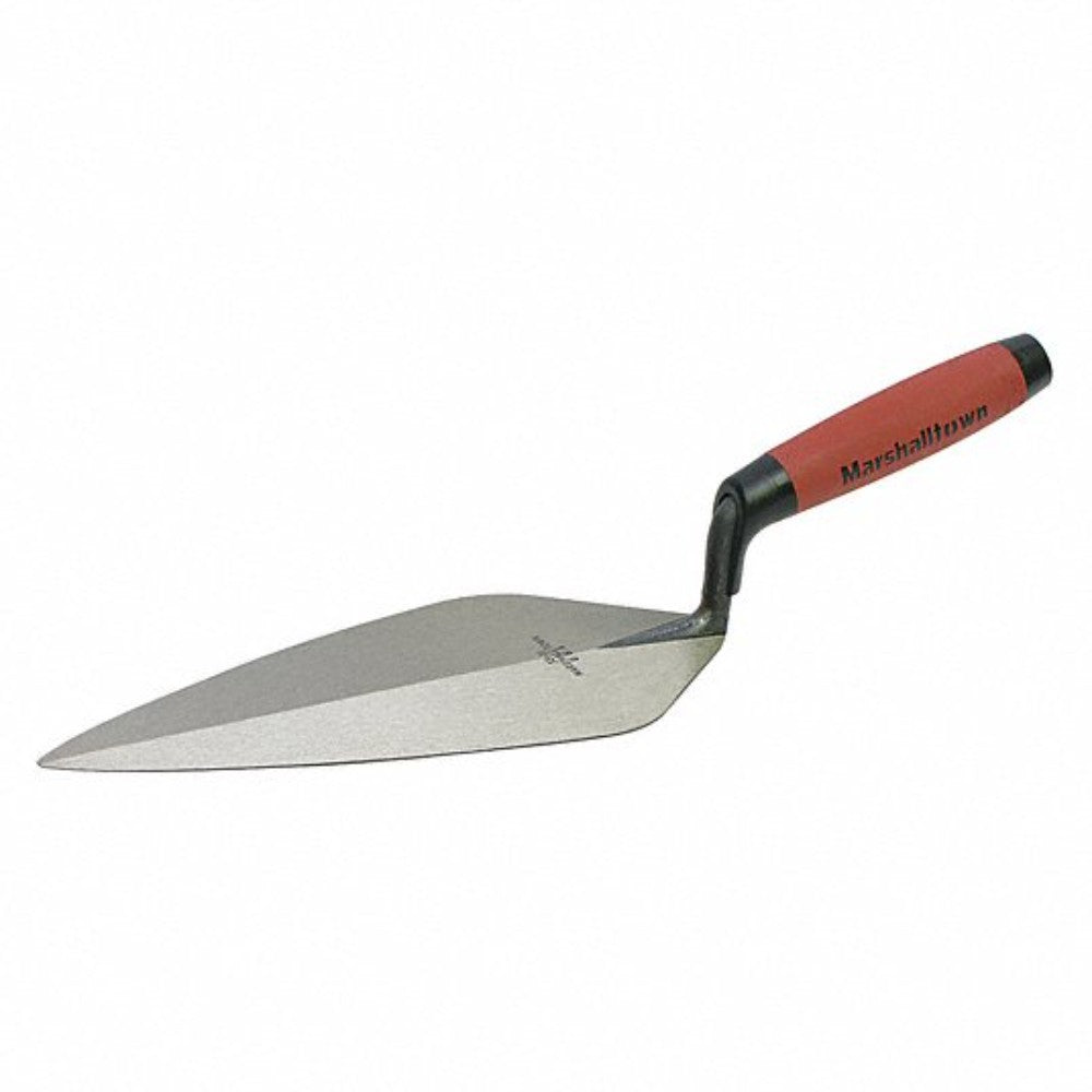 Trowel, Brick, London Pattern, Stainless Steel, Leather, 12 Inches