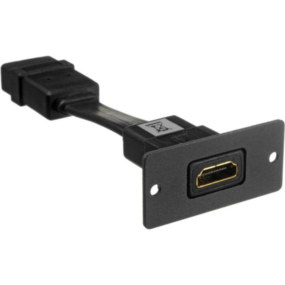 Insert, Wall Plate, Hdmi, Single-Slot, Black, 5.05 X 5.8 X 2.34 Cm