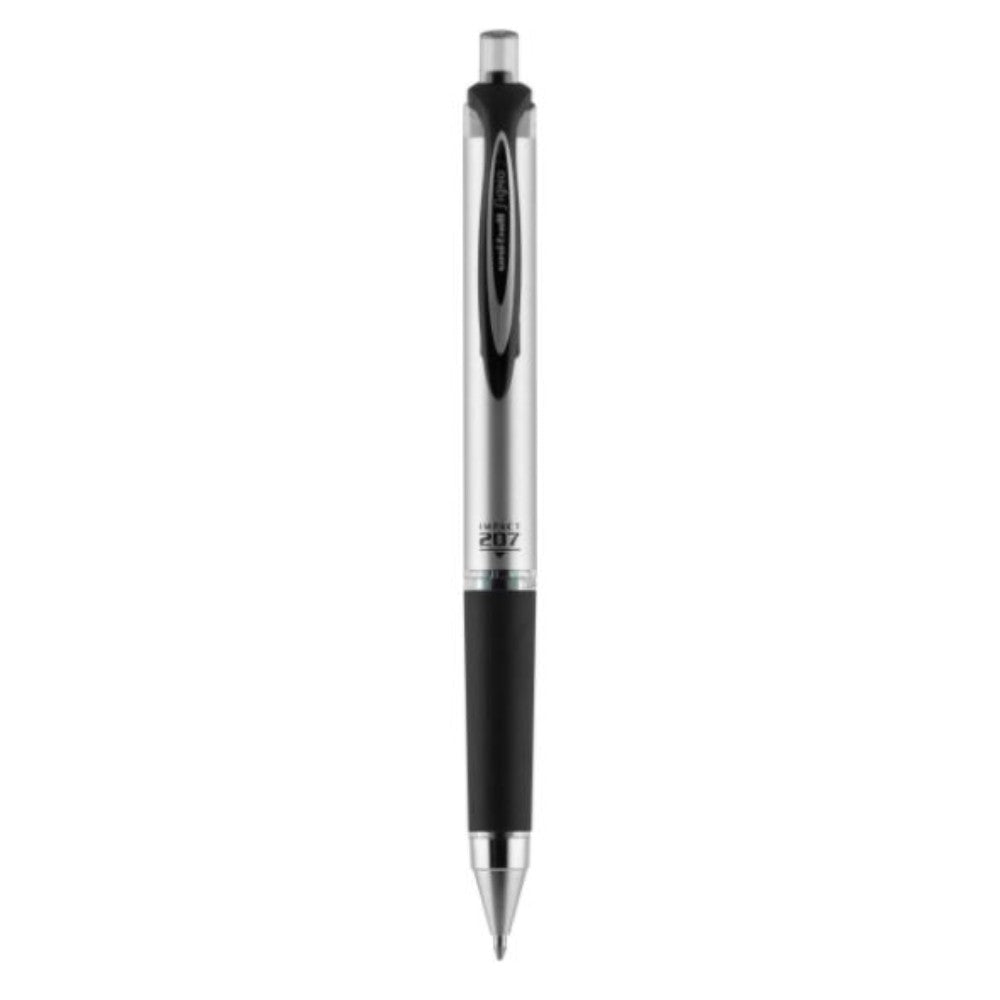 Uni-Ball 207 Impact Retractable Gel Pens, Bold Point (1.0Mm), Black, 12 Count