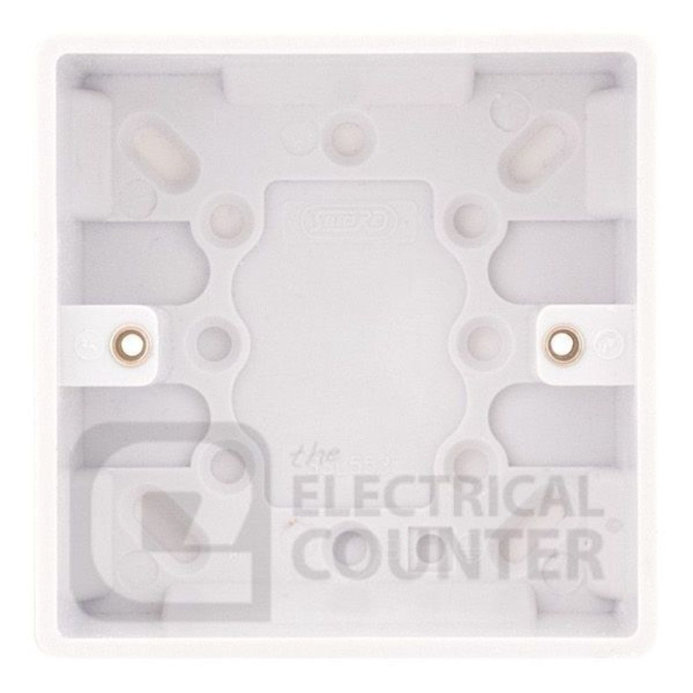 Junction Box, Urea, White, 1 Gang, 86 X 86 X 35 Mm 1.7