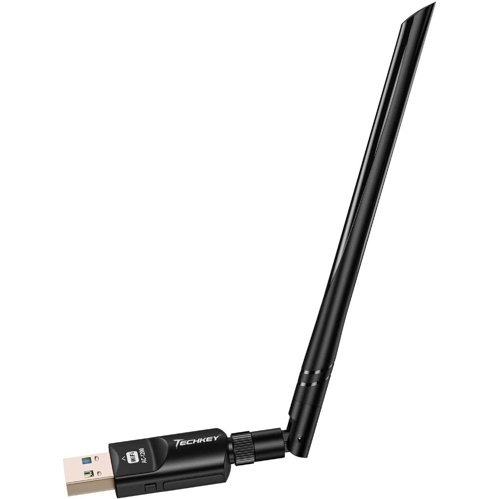 Usb Wifi Adapter 1200Mbps Techkey Usb 3.0 Wifi Dongle 802.11 Ac Wireless Network Adapter With Dual Band