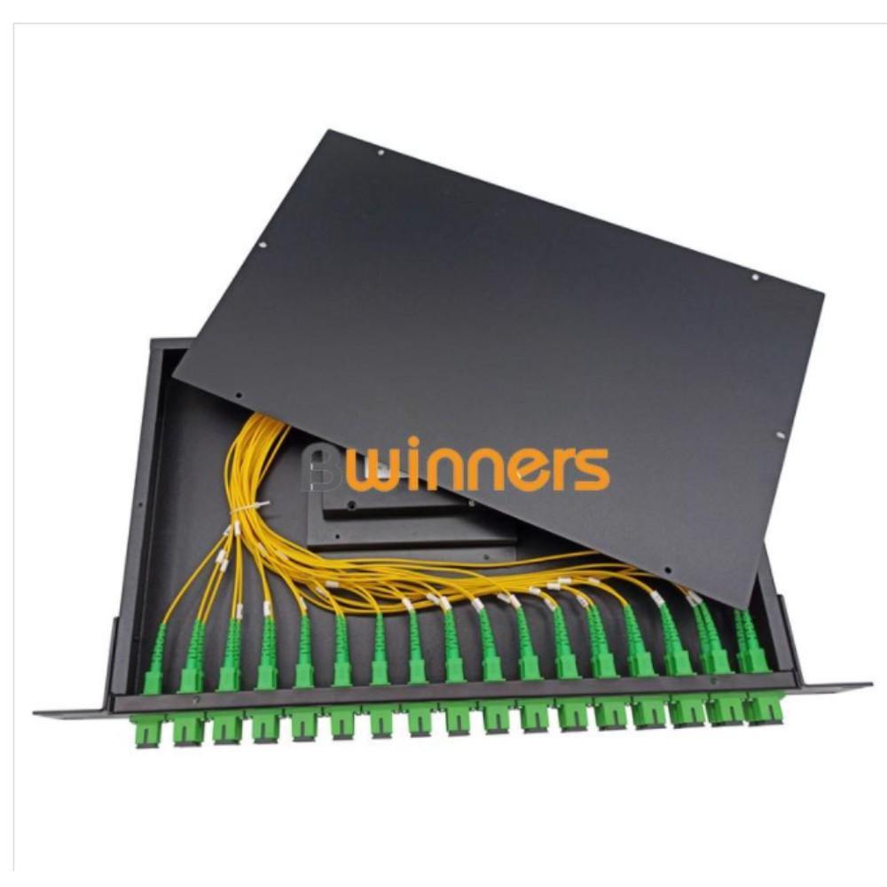1X32 Plc Fiber Splitter, 1U 19" Rack Mount, Sc/Apc, Single Mode - TagTorch