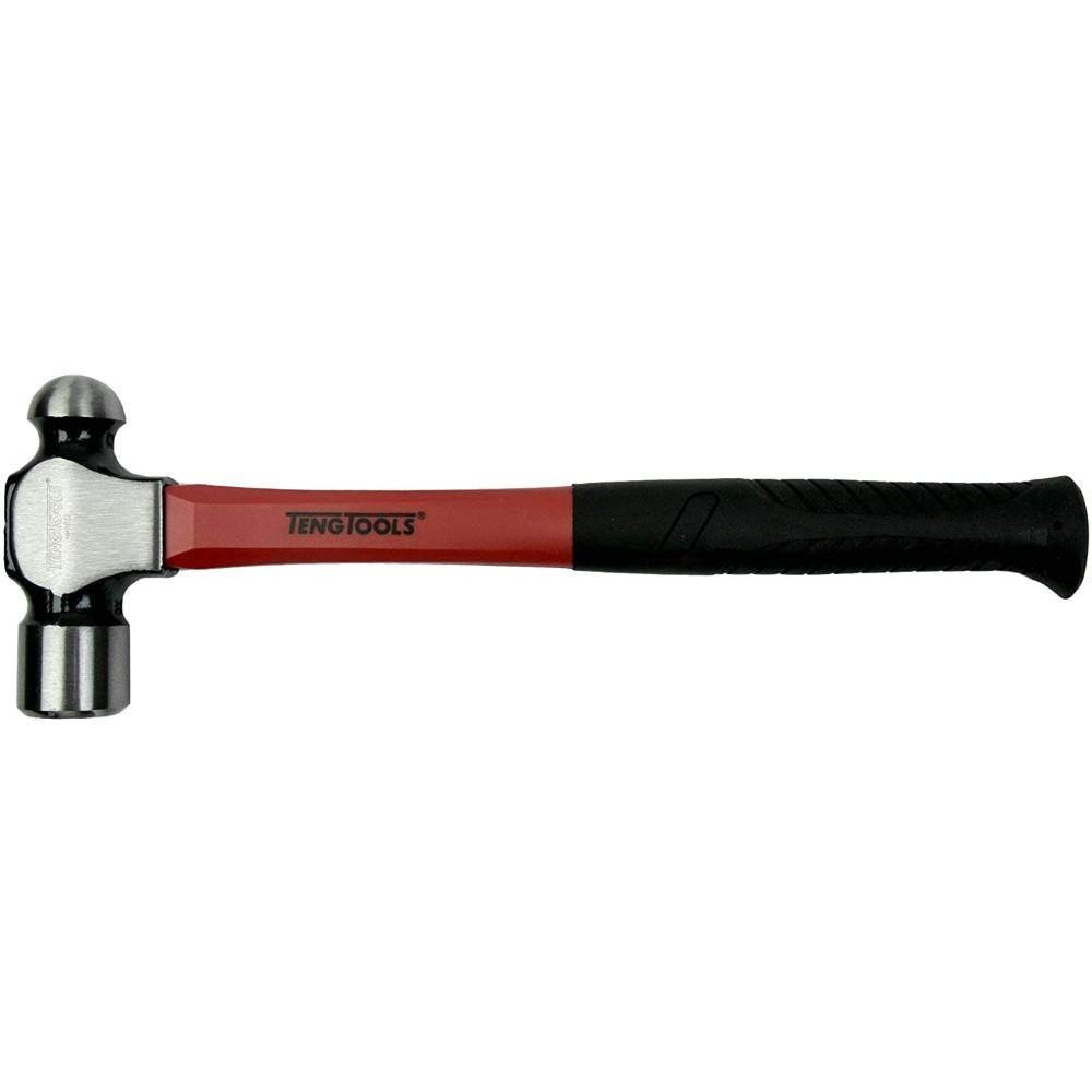 Abn Ball Pein Hammer 12 Oz – Fiberglass Handle & Carbon Steel Head For Metal Rivet, Chisel, Punch Peins - TagTorch
