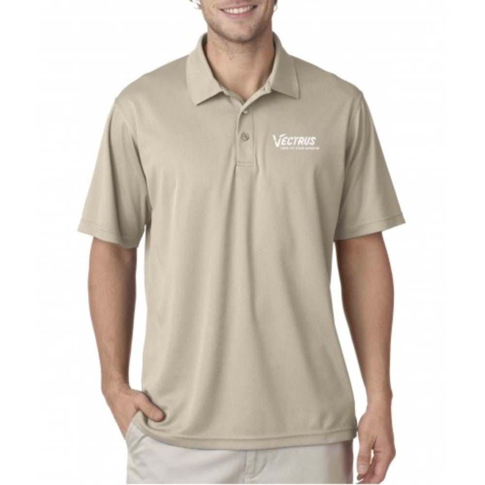 Men'S Vectrus Polo Shirts. Size: Medium, Color: White 8210