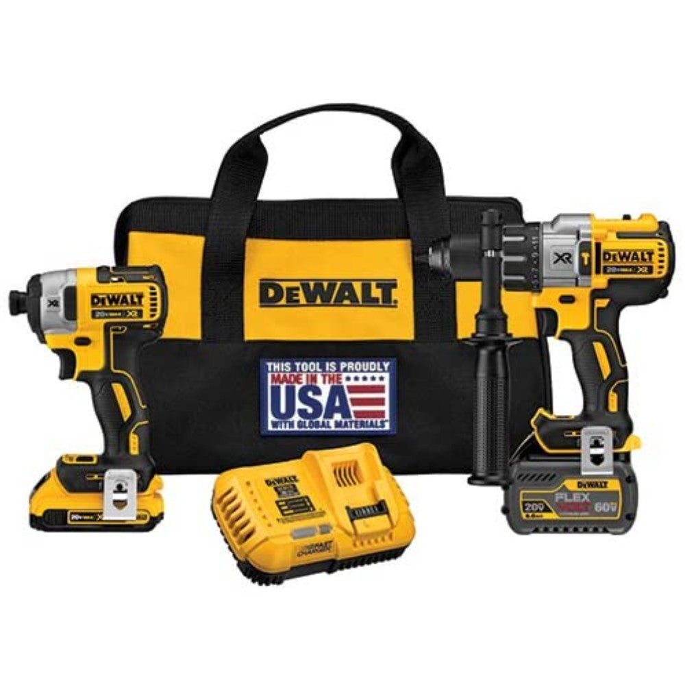 Dewalt Dck299D1T1 Flexvolt 60V Max / 20V Max Lithium-Ion Xr Brushless Hammer Drill And Impact Combo Kit DCK299D1T1