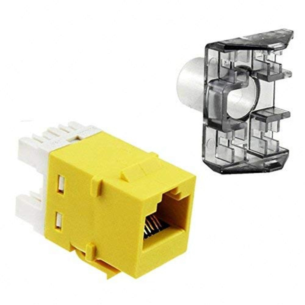 Jack, Modular/ Ethernet Connectors, 1-1375055-1, Cat6, Male, Ivory 1-1375055-1