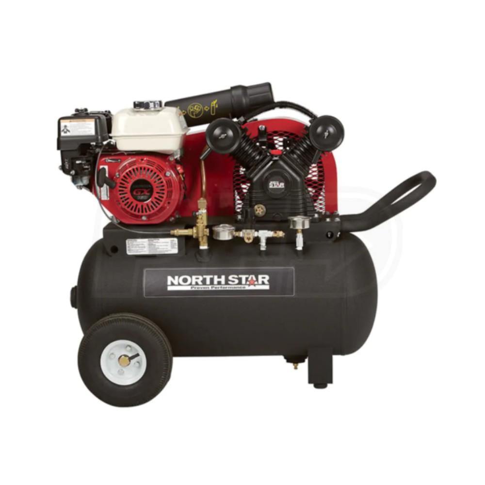 Air Compressor, Gas Powered, Honda, 459392,163 Cc, 4.8Hp, 20 Gal - TagTorch
