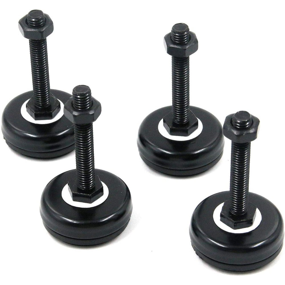 Leveler, Rubber Coated Metal, Black, 2 X 2 Inches 9076902