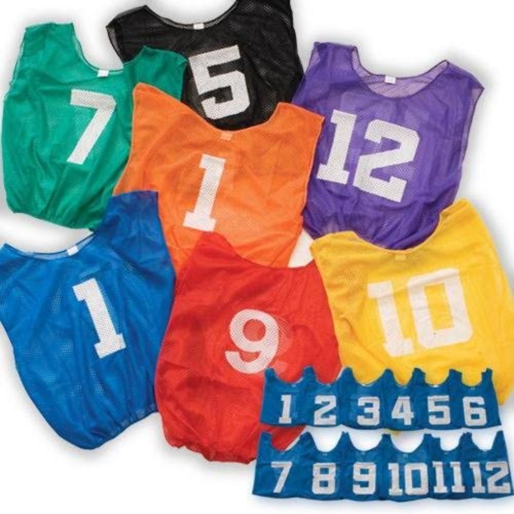 Vest, Scrimmage, Lightweight, Numbered, Polyester Mesh, Gold C47NGOXX