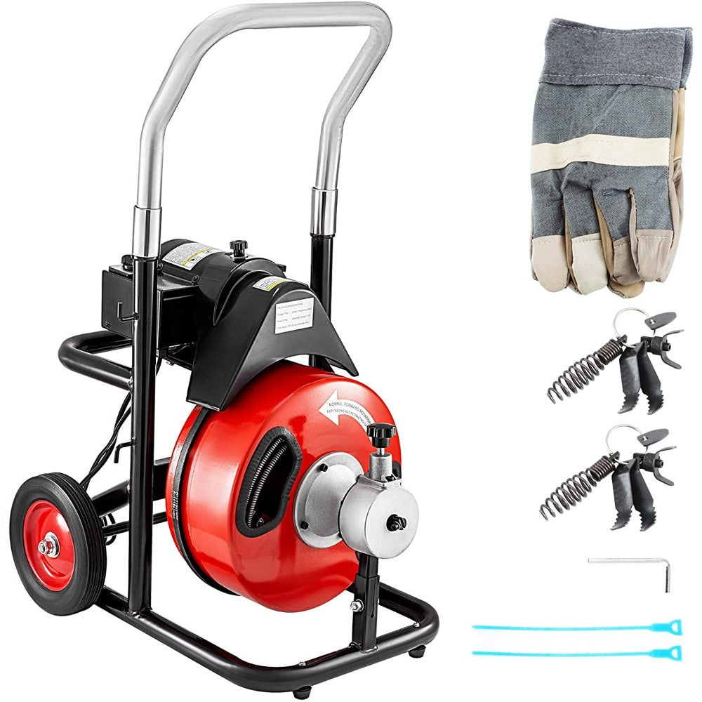 Vevor 75Ft X 3/8 Inch Electric Drain Auger