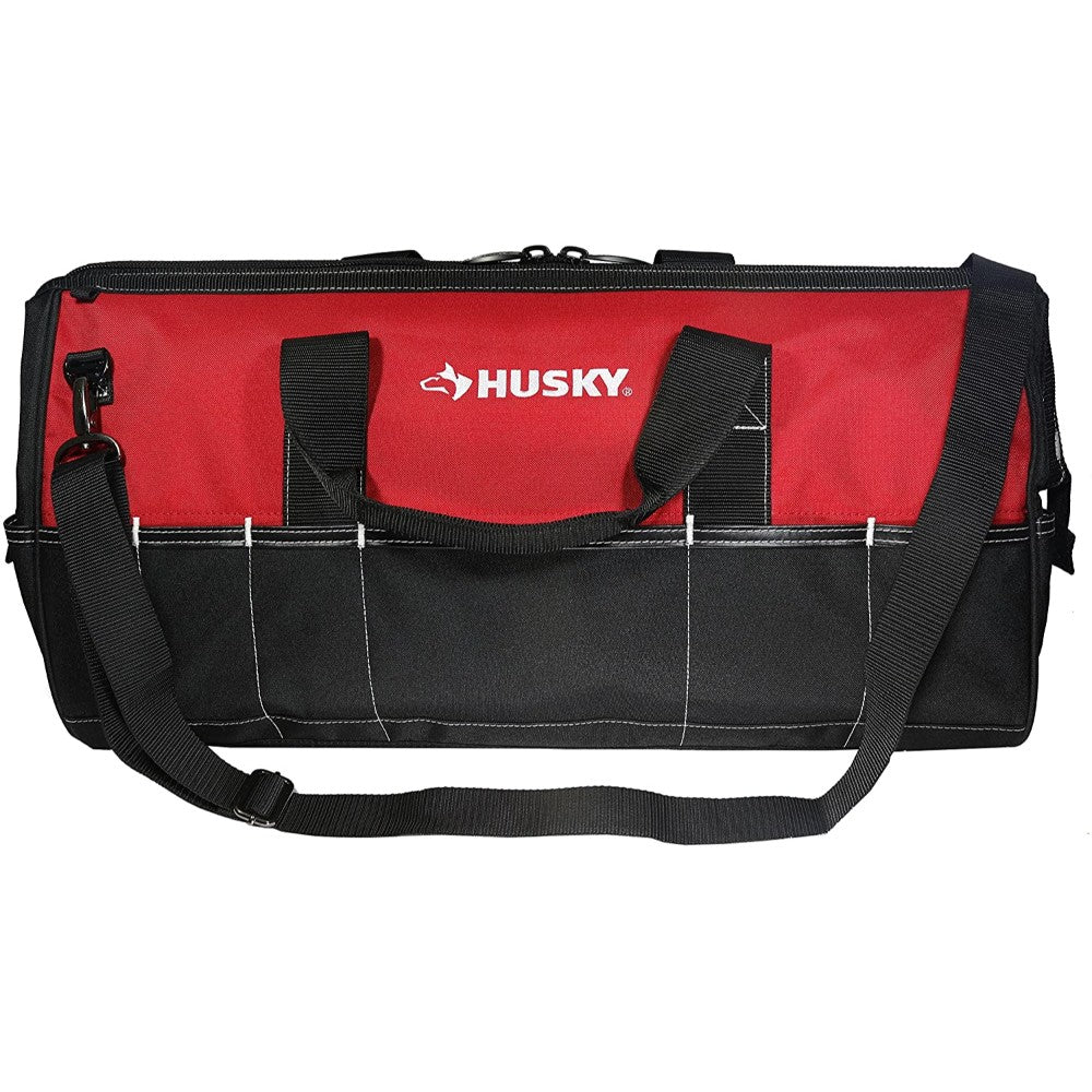Husky Gp-44448En13 - 24 Inch Denier Tool Bag And Organizer For Construction Or Carry-On W/ Shoulder Strap And Carrying Handles