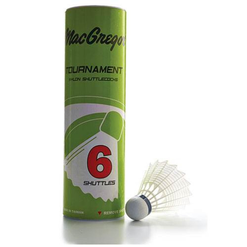 Shuttlecocks, Badminton, Nylon, Cork, White, 6 Pieces MSBIRDNY