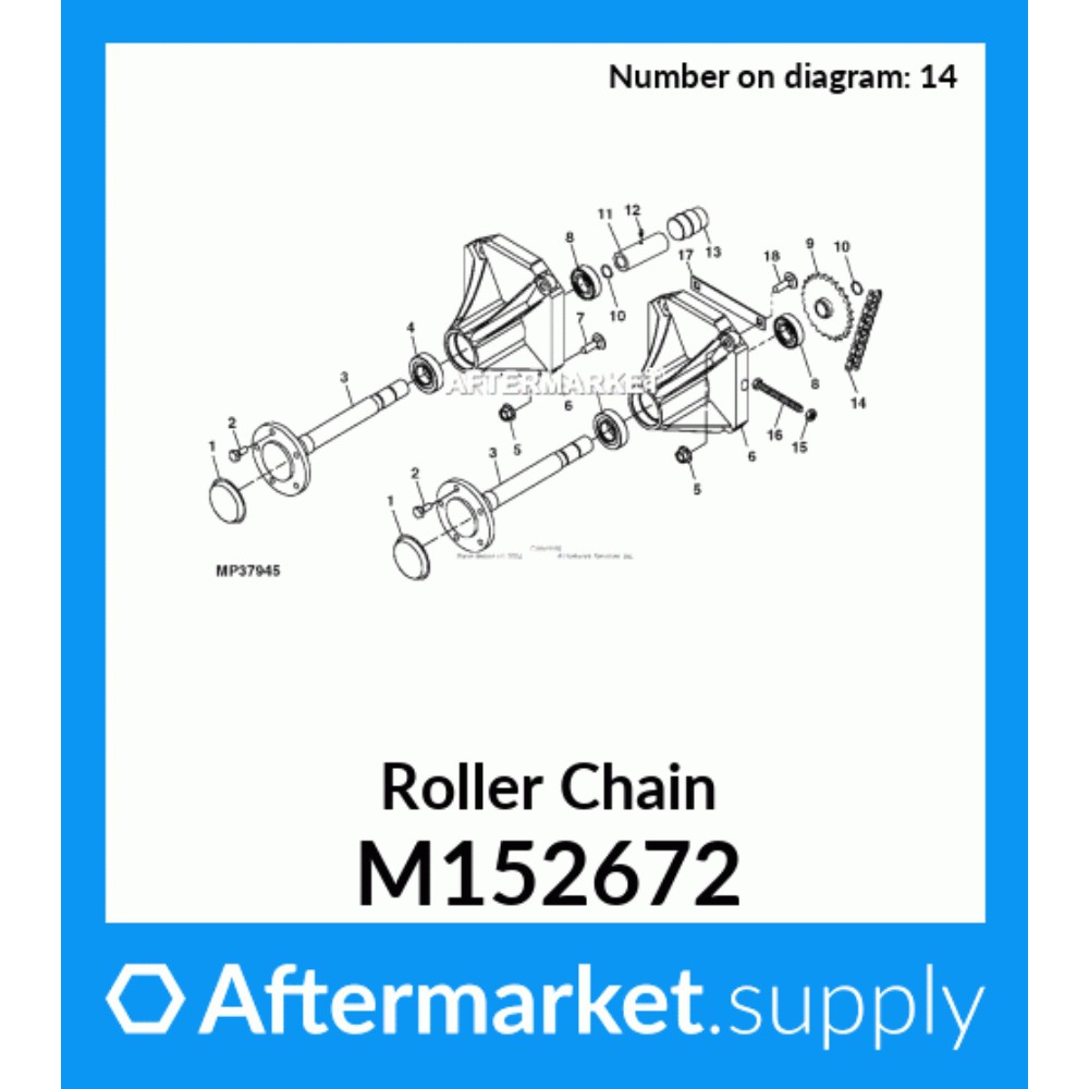 Roller Chain P/N:M152672 M152672