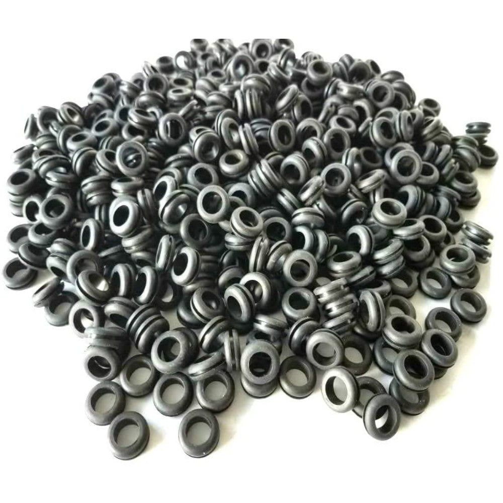 Circular Rubber Grommet For Emt Box Connector 1/2 Inch. Rubber Grommets 3/8" Inside Diameter, Fits 1/2" Panel Holes