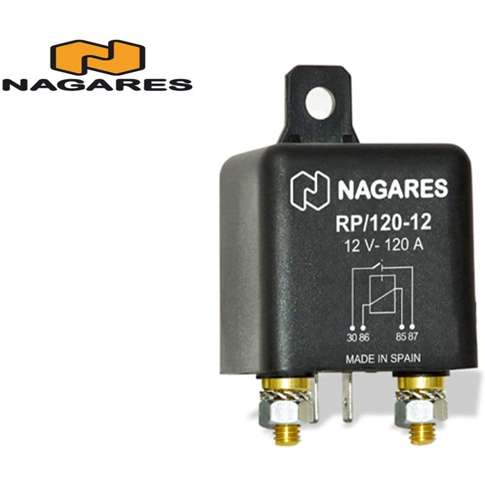 Starter Relay Brand Name: Nagares Rp/120-12, 12Volts 12A (For Atlas Copco Generator Kva 120 P.F 0.8 50/60Hz Rpm-1500) NAGARES RP/120-12