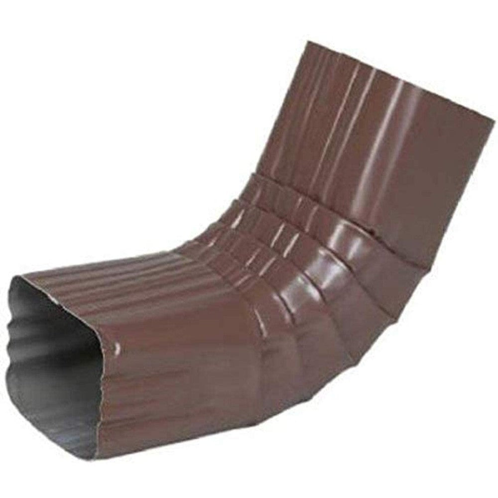 Elbow, Gutter, Aluminum, Brown, 75°, 3 X 4 Inches 4526419