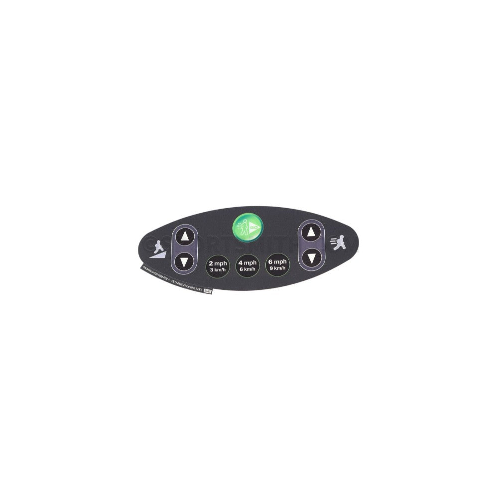 Overlay, Activity Zone, Treadmill, Plastic, 19.5 X 8 Cm 0K86-01029-0000