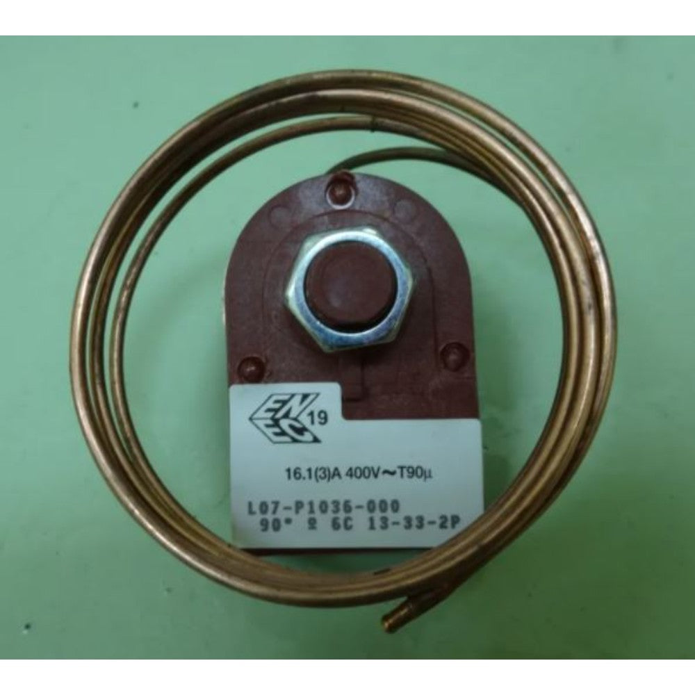 Thermostat, Flow Control, Auto Reset, Spst, 400 V, 16 A, 15ºC- 90ºC L07-P1036-000