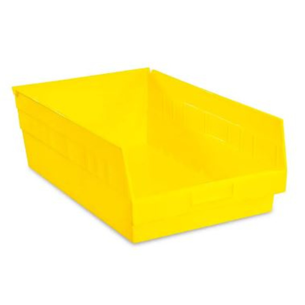 Bin, Storage, Polypropylene, Yellow, 11 X 18 X 6 Inches S-15647Y