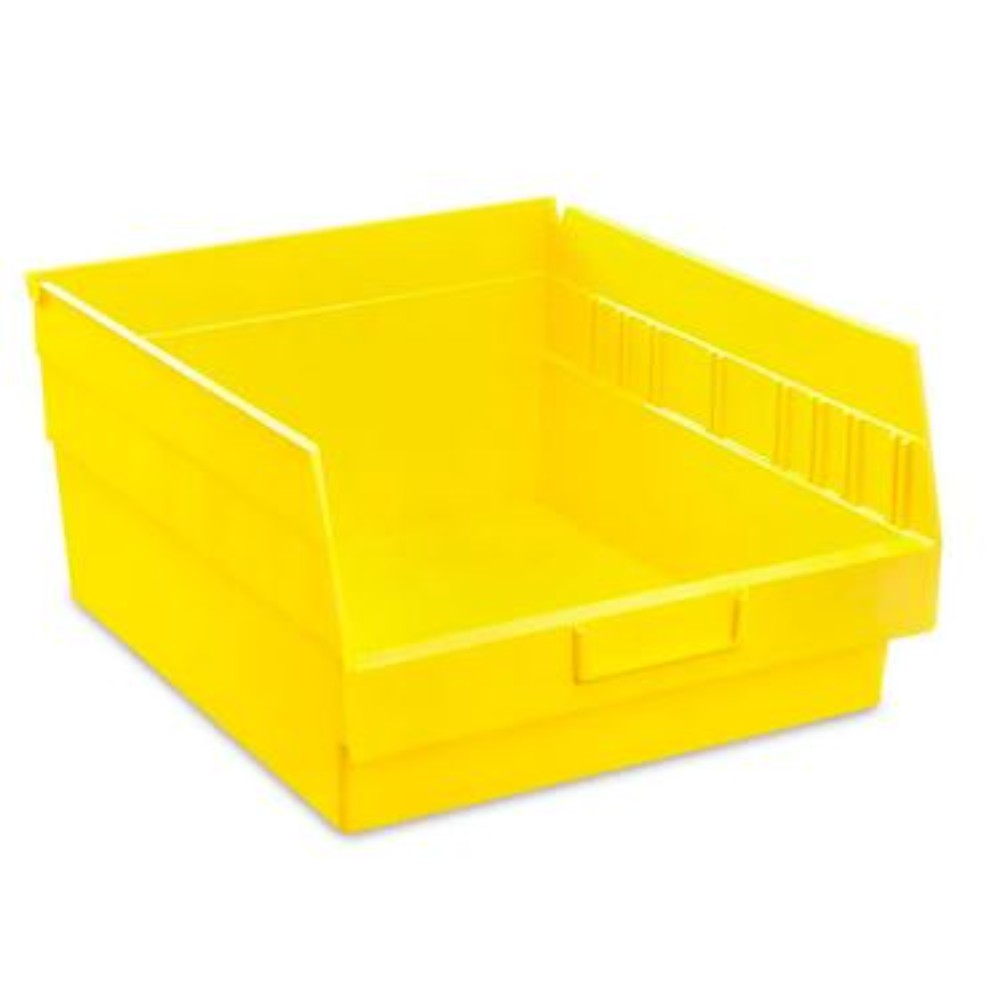Bin, Storage, Polypropylene, Yellow, 11 X 12 X 6 Inches S-16278Y