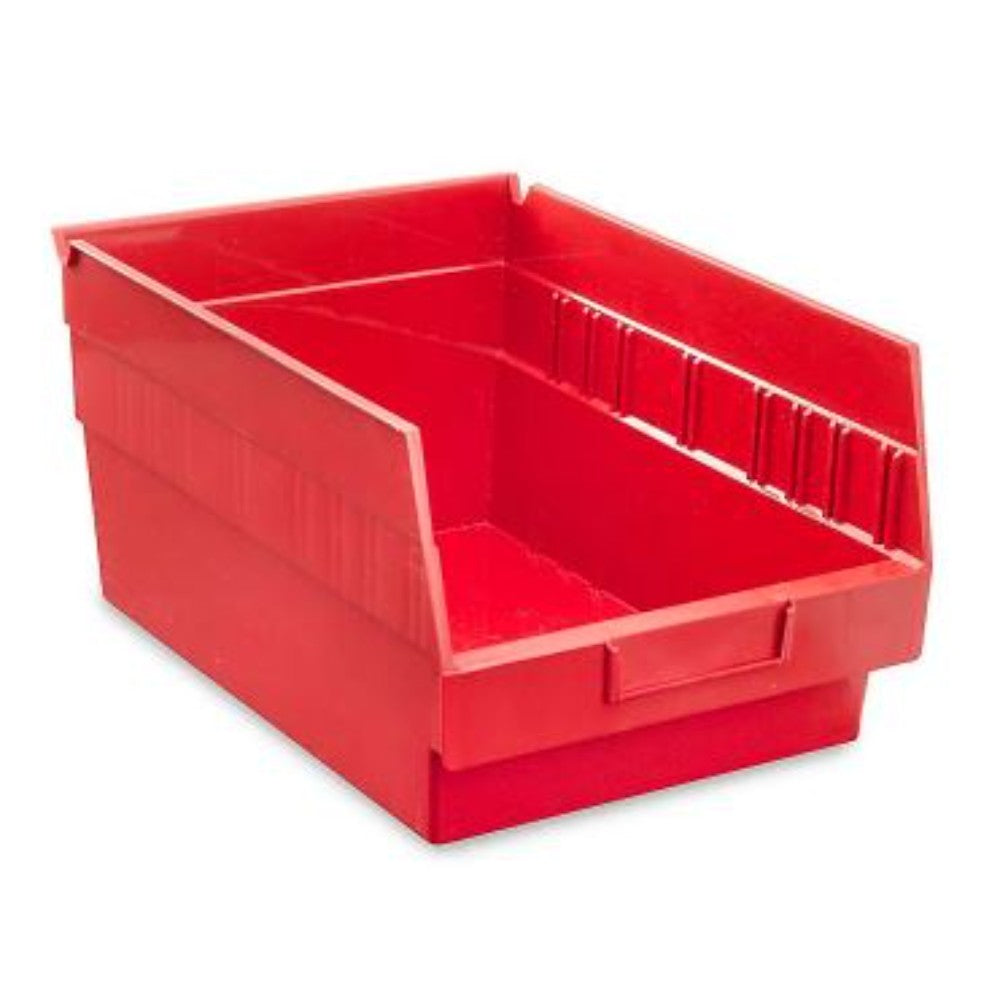 Bin, Storage, Polypropylene, Red, 8 1/2 X 12 X 6 Inches S-16277R